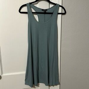 F21 blue razor back shift dress